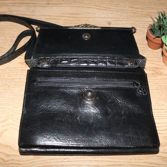 Brighton black leather clutch - Picture 3 of 6